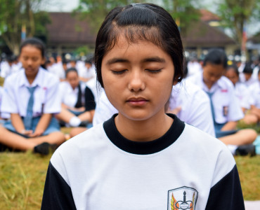 Meditator SMAN 1 Tabanan